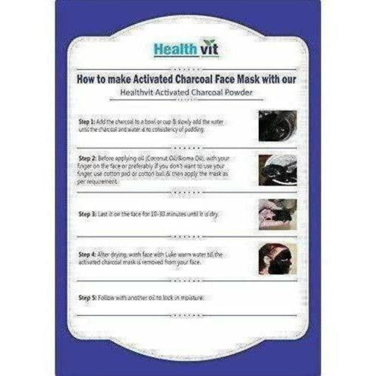 HealthVit Activated Charcoal Powder - 100 g