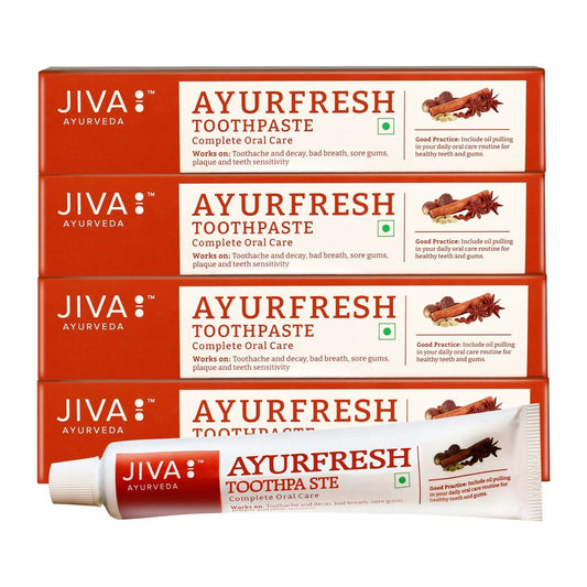 Jiva Ayurveda Ayurfresh Toothpaste With Almond Soap Free - BUDNE