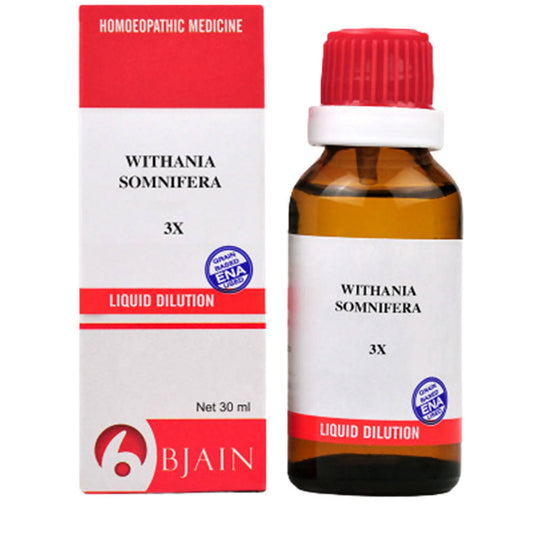 Bjain Homeopathy Withania Somnifera Dilution -  usa australia canada 