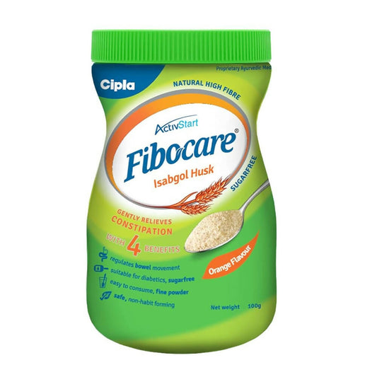 Cipla Fibocare Isabgol Husk Powder | Sugar Free - Orange Flavor -  usa australia canada 