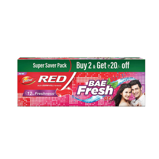Dabur Red Bae Fresh Toothpaste Gel 12hr Freshness - BUDNE