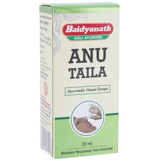 Baidyanath Jhansi Anu Taila Ayurvedic Nasal Drops - BUDNE
