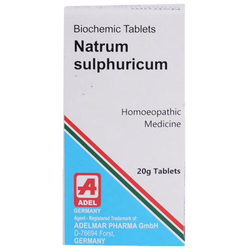 Adel Homeopathy Natrum Sulphuricum Biochemic Tablets - usa canada australia